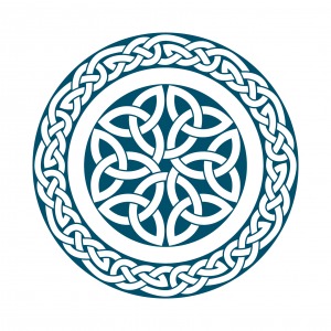 Circular pattern of Medieval style(Celtic knot)-04